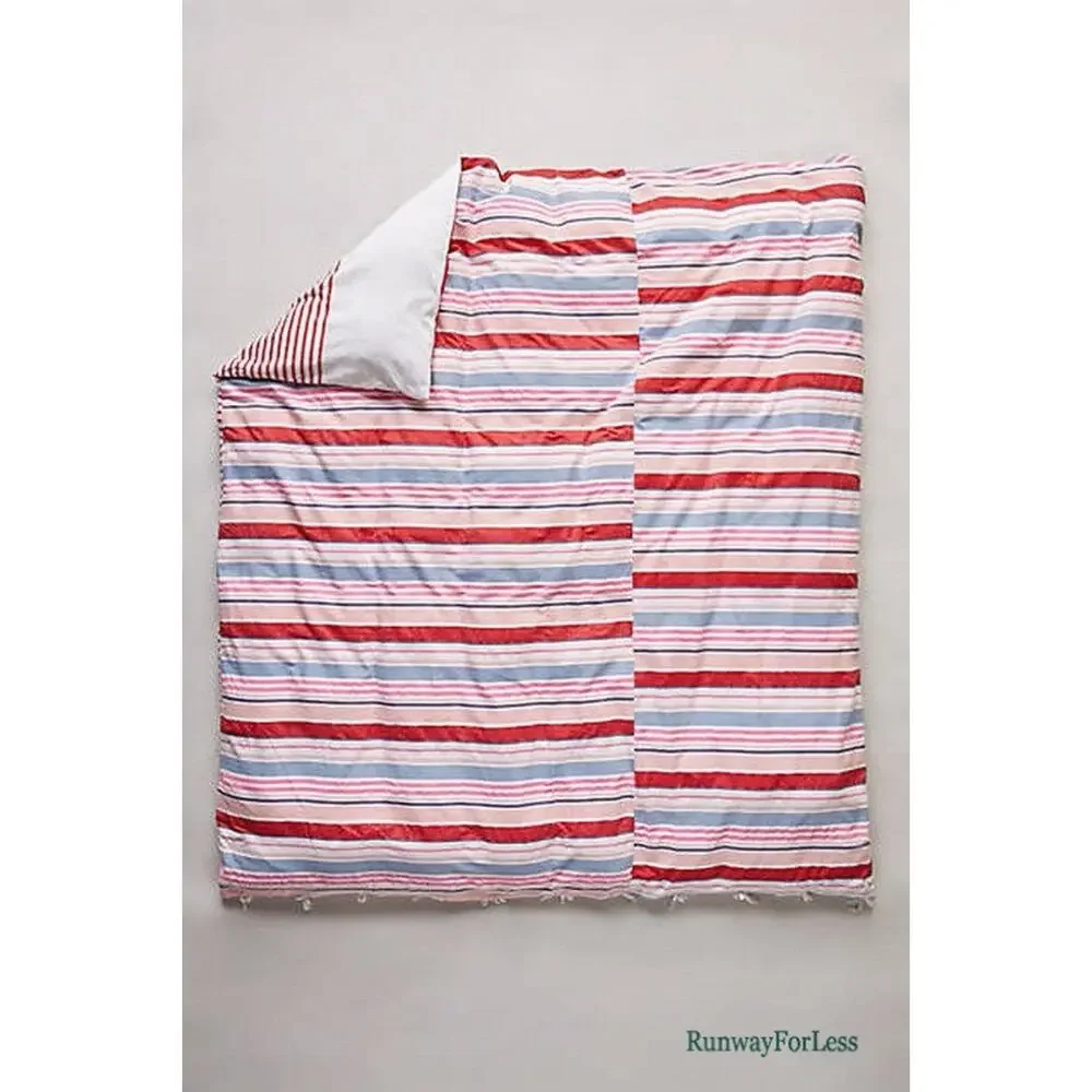 New ANTHROPOLOGIE Makeda Lemlem Liya Kebede Stripes Twin Bed Duvet Cover